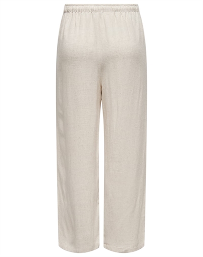 Only - ONLSiesta Pull-Up Linen Bukser - Moonbeam